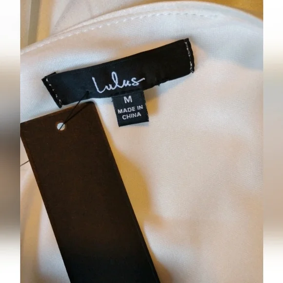 Lulus Strictly Romance White Satin Asymmetrical Tiered Midi Dress Size Medium - Picture 6 of 8